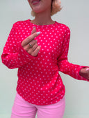 Rose langærmet bluse - Candy blush