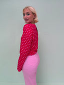 Rose langærmet bluse - Candy blush