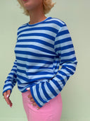 Rose langærmet bluse - French blue