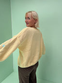Elise cardigan med bindebånd - stjerner