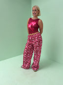 Rosepants wide - blomster