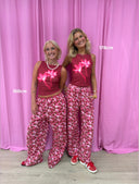 Rosepants wide - blomster