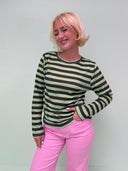 Rose langærmet bluse - Pistachio