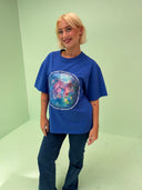 Lui t-shirt med print - discoball