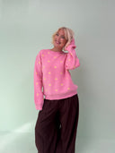 Cirkeline sweater med polka dots