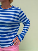 Rose langærmet bluse - French blue