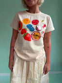 Lui t-shirt MINI - Gul med frugter