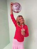 Rose langærmet bluse - Candy blush
