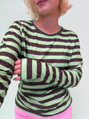 Rose langærmet bluse - Pistachio