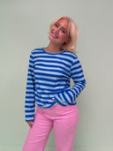 Rose langærmet bluse - French blue