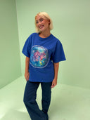 Lui t-shirt med print - discoball
