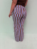 Rosebum Jeans WIDE - Chocopie stripe