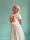 Lui t-shirt MINI - Gul med frugter
