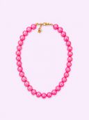 Lille justerbar perlekæde - Pink