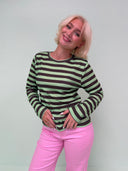 Rose langærmet bluse - Pistachio