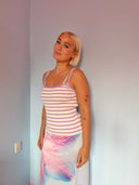 Milo top - lilla/hvid