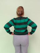 Elvira sweater i grønne striber