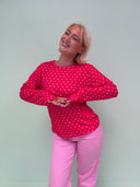 Rose langærmet bluse - Candy blush