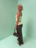 Ylva yoga pants - brun/gul
