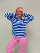 Rose langærmet bluse - French blue