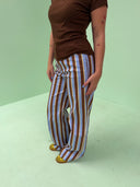 Rosebum Jeans WIDE - Chocopie stripe