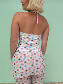 Effie top med polka dots