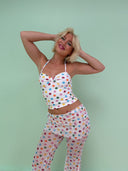 Effie top med polka dots