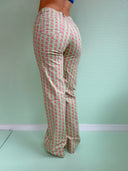 Rosebum Jeans Logo- Grøn/pink