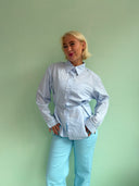 Dina skjorte med indspændelig talje - Lyseblå