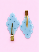 Jully hair clip (2 stk) - Lyseblå