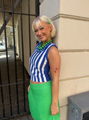 Jonella top med striber i glitter