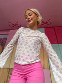 Bell Mesh bluse små muslinger