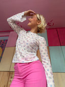 Bell Mesh bluse små muslinger
