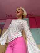 Bell Mesh bluse små muslinger