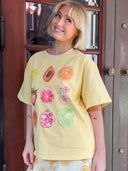 Lui t-shirt med print - Frugter