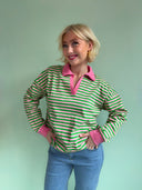 Paula polo - grøn/pink