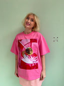 Lui t-shirt med print - Martini