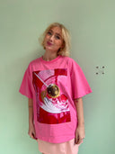 Lui t-shirt med print - Martini