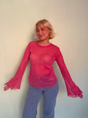 Bell Mesh med glitter - pink