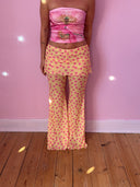Nille mesh pants - gul/pink