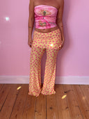 Nille mesh pants - gul/pink