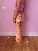 Nille mesh pants - gul/pink