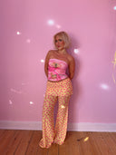 Nille mesh pants - gul/pink