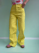 Rosebum Jeans WIDE - Gul/brun
