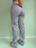 Rosebum Jeans - Blå/brun stribe