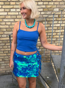 Eva nederdel med pallietter - Blå