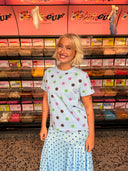 Lui t-shirt MINI - Blå med prikker