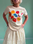 Lui t-shirt MINI - Gul med frugter