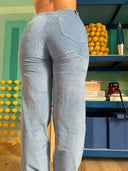 Rosebum Jeans fløjl - Lyseblå