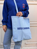 Logo totebag med crossover - Lyseblå